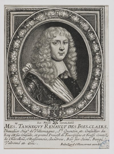 Copy of Portrait of Tanneguy Renault des Bois-Clairs by Moncornet by Balthazar Moncornet
